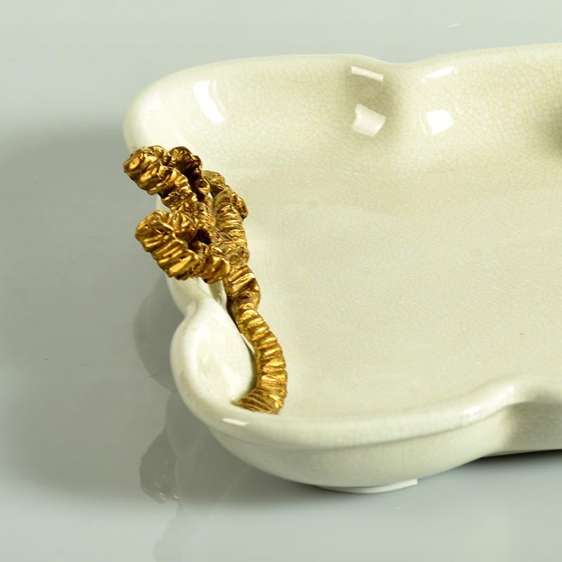 Talerz z owocami, kosz z owocami, taca na warzywa, biały ceramiczny prostokątny talerz z owocami, Villa Candy, suszony talerz z owocami, przechowywanie, ozdoby, prezent, salon, stolik kawowy, biurko,