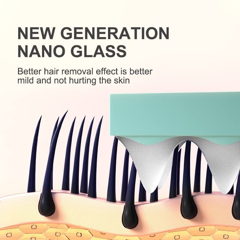 Miniatura 8 de Eliminación de pelo de cristal mágico Borrador de pelo para mujeres y hombres, herramienta de exfoliación física sin dolor, herramienta de