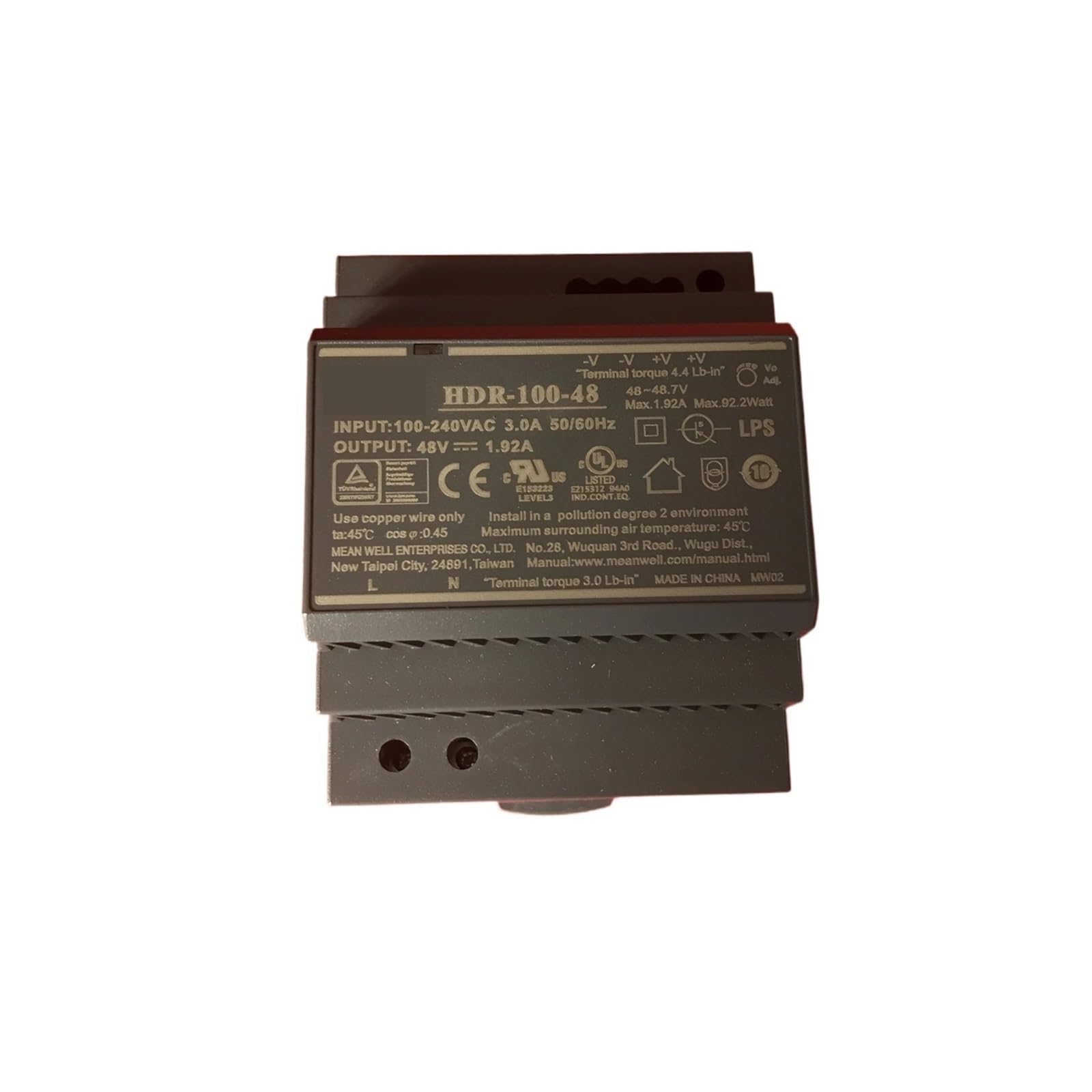 BFSYDLUJ HDR-100-12 HDR-100-15 HDR-100-24 HDR-100-48 12V/15V/24V/48V-N 100W switching power supply(HDR-100-48)