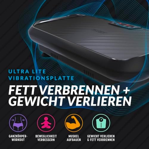 Bild 1 - Bluefin Fitness Vibrationsplatte für Ganzkörpertraining Trainingsgerät Zuhause