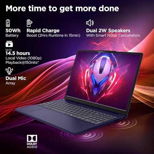 Image of Lenovo IdeaPad 15.6 inch FHD Touchscreen Business Laptop with Lifetime Web Office 365 - Intel 13th 10-Core i5 (Outperforms i7-1255U) - 24GB RAM, 2TB SSD - WiFi 6, 10HR Battery, 720p Camera