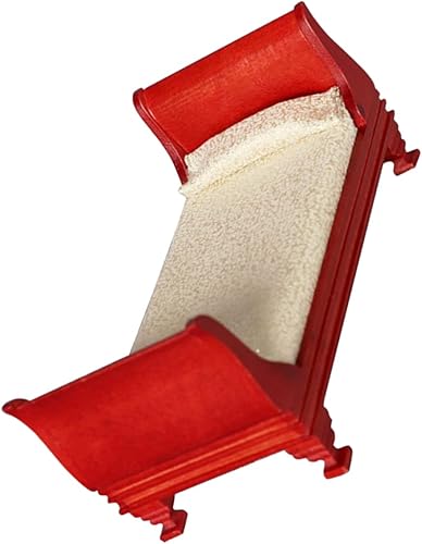 Miniatura 1 de COHEALI Cama de casa de muñecas Muebles de casa de muñecas de madera 1 12 Escala Muebles de casa de muñecas de madera Muebles de casa de muñecas