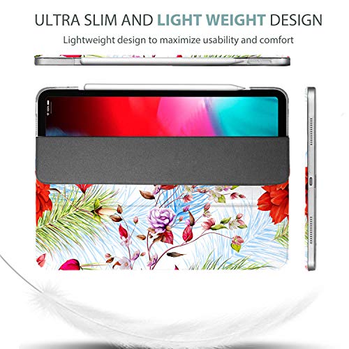Image of DuraSafe Cases for iPad PRO 11 Inch 2 [ Pro 11 2nd 2020 ] Generation A2228 A2068 A2230 MY232HN /A MXDC2HN /A MXDE2HN /A MXDD2HN /A Ultra Slim Smart Auto Sleep /Wake Printed PC Cover - Birds & Flowers