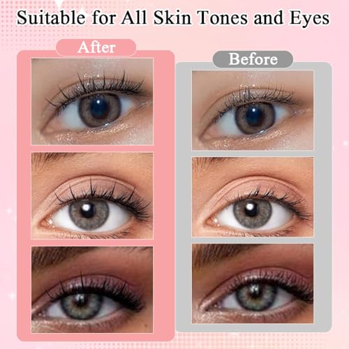 Image of MAYCREATE 180pcs Self Adhesive Eyelashes Fake Eye Lashes for Women, Natural Lash Clusters Eyelash Extensions Invisible Band Individual Lashes C-Curly DIY Lash Extension Kit
