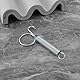 LT Easiyl 4 Stück 85mm Multifunktionale Federhaken für Käfigtüren Metall-Fingerfeder-Verriegelungshaken Geeignet Zur Befestigung von Hühnern Kaninchen Hamstern Tauben Haustierkäfigen