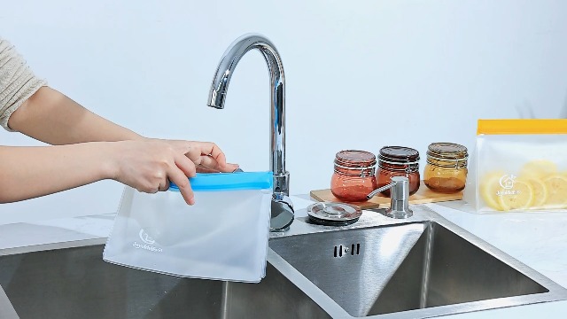 Joyoldelf Lot 8 Sacs Congélation Réutilisables - Zip étanche Stand-up Pour Aliments