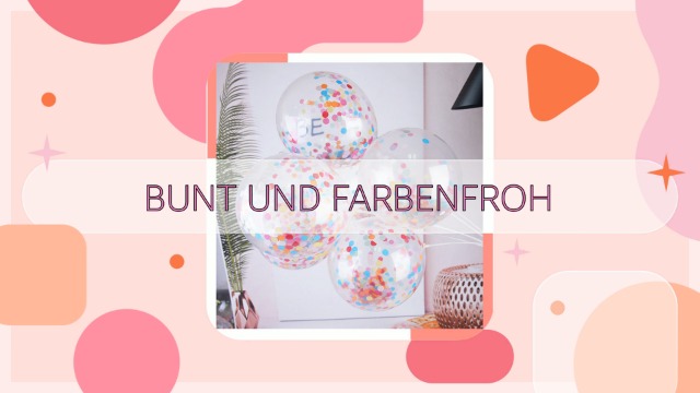 30 Stück Konfetti Ballons Bunt - 12 Zoll Party Luftballons Mit Konfetti