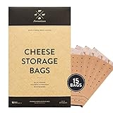 Formaticum Cheese Storage Bags - Wax Paper Bags to Keep Cheese or Charcuterie Fresh - Professional G