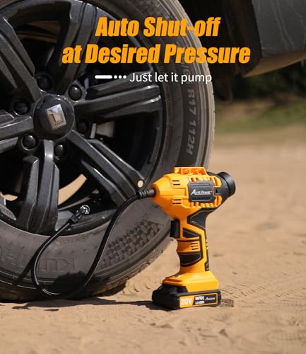 image for Avid Power Tire Inflator Air Compressor, 20V Cordless Car Tire Pump wi