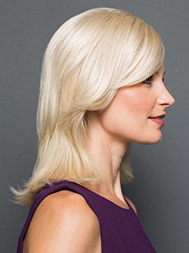 Chameleon Hair Topper Color R56/60 SILVER MIST - Raquel Welch Wigs Women's Synthetic Monofilament Base Clip In Bang Hairpiece Fringe