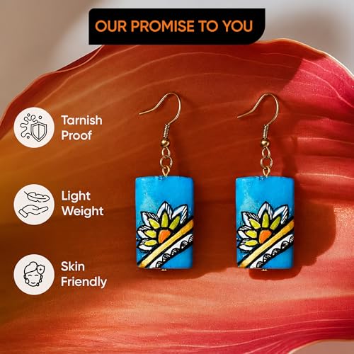 Image of Boho Ethnic Earrings Collection for Women - Colorful Tassel, Hoop, Stud, Drop, Chandelier & Huggie Styles Inspired by Festival Fashion