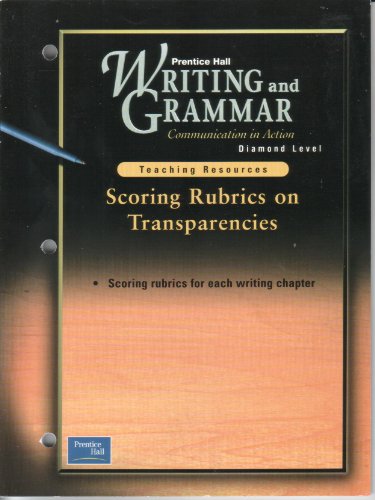 Teaching Resource - Scoring Rubrics on Transpar... 0130439657 Book Cover