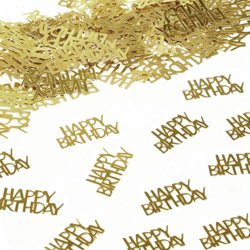 Gold Birthday Confetti 30g, Glittering Table Scatter for Party, Anniversary and Shower Decor