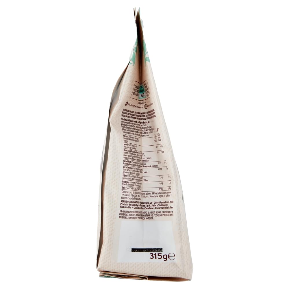 Italian Gourmet Ancora Uno biscotti Krumiro cacao, Mürbeteig 12 x 315g | Gebäck mit Schokoladennote, friabile e croccante, passend zu Kaffee oder, Gesamtnettogewicht 3,78 kg + Kostenlos Polpa 400g