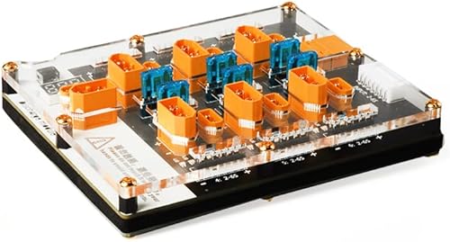 Miniatura 6 de HGLRC Thor 6 Puertos Lipo Batería Balance Cargador Junta Pro 40A XT60 XT30 Plug 2-6S Integrado con Lipo Discharger para IMAX B6 ISDT Q6 Nano HOTA D6