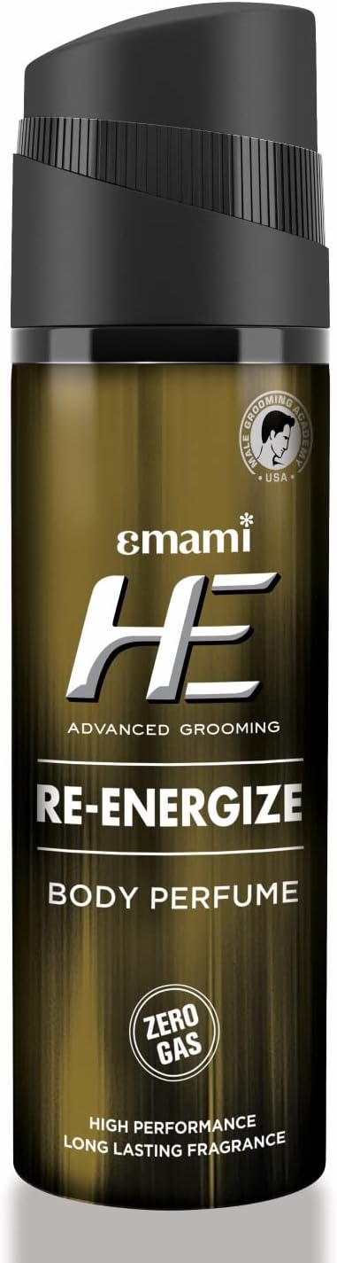 HE Re-Energize Body Perfume for Men | Long Lasting | Re Freshing| Woody, Aromatic & Spicy Notes | 120ml