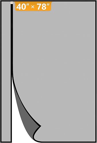 Miniatura 64 de Yotache - Puerta mosquitera magnética reversible de apertura lateral para puertas de 28 x 78, vista sin obstáculos, malla de poliéster mejorada