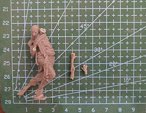 Figura modelo resina Zombie 1/35 sin pintar miniatura 2