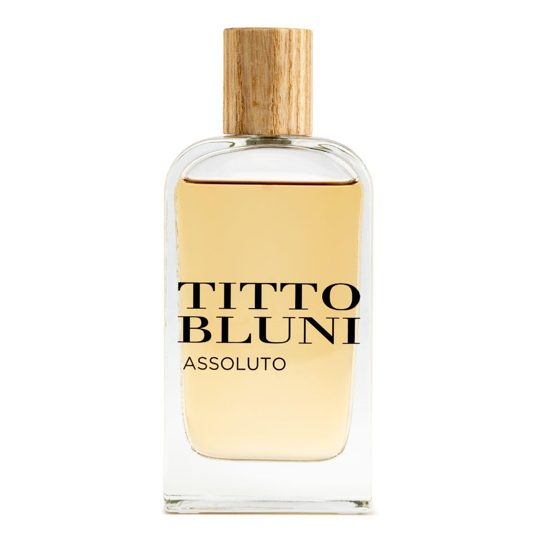 TITTO BLUNI - Assoluto Uomo, Colonia Hombre, 150 ml, Perfume Formato Spray, Eau de Toilette Natural y Masculina, Aroma Floral Amaderado, Fragancia Fresca y de Larga Duración