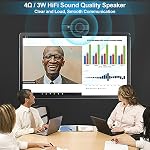 ROTOPATA 3-in-1 Complet HD 1080P Webcam de conférence avec le Président et 4 Mics USB Cam Web avec 90° FOV, Protection de la vie privée des aimants 3W Haut-parleur, Plug & Jouer, Caméra d'ordinateur pour streaming de bureau portable vidéo