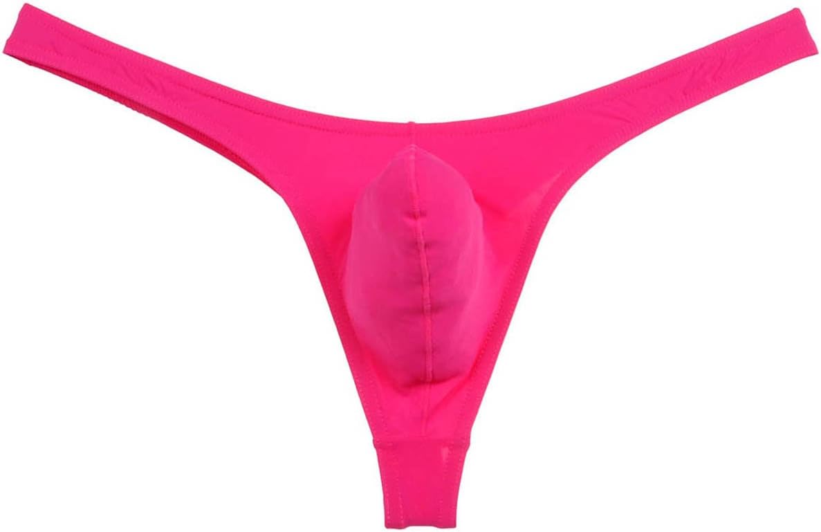 LemjaMen's Stretchy Thong Underwear Athletic Male Sexy T-Back Micro Bikini String Pants