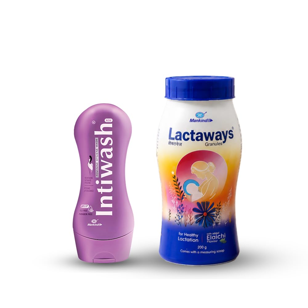 Mankind Lactaways Granules (200g, Elaichi) & Intiwash Feminine Hygiene Wash (100ml) Combo | Supports Healthy Lactation & Maintains Intimate pH Balance-picture-11
