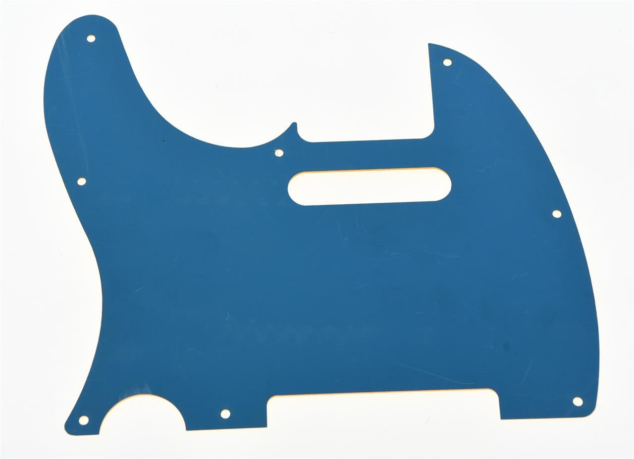 KAISH 8 Hole Tele Style Pickguard TL Guitar Pick Guard Scratch Plate for Tele/Telecaster Gold Mirror, Gold Mirror 1 Ply - Image 2