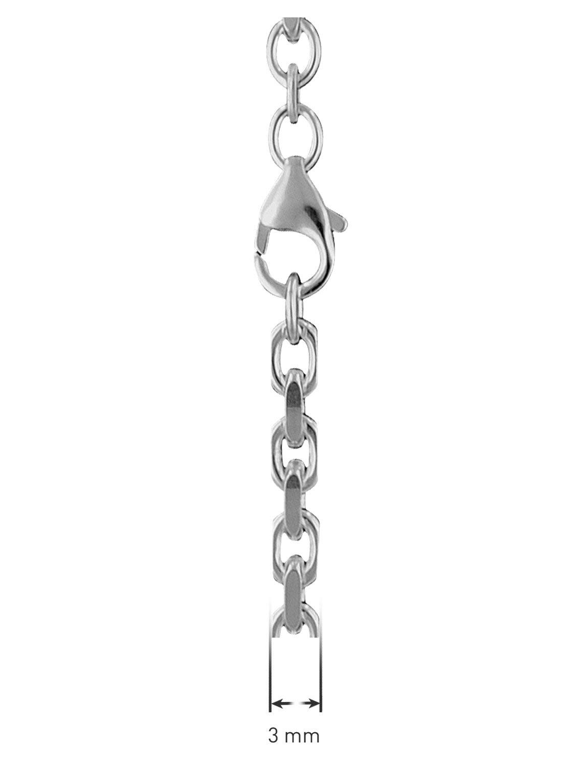 trendor Silberkette für Herren 925 Sterlingsilber Ankerkette 3,0 mm 85741