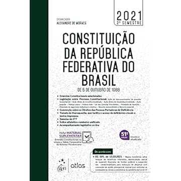 Capa do livro Constituição da República Federativa do Brasil - De 5 de Outubro de 1988