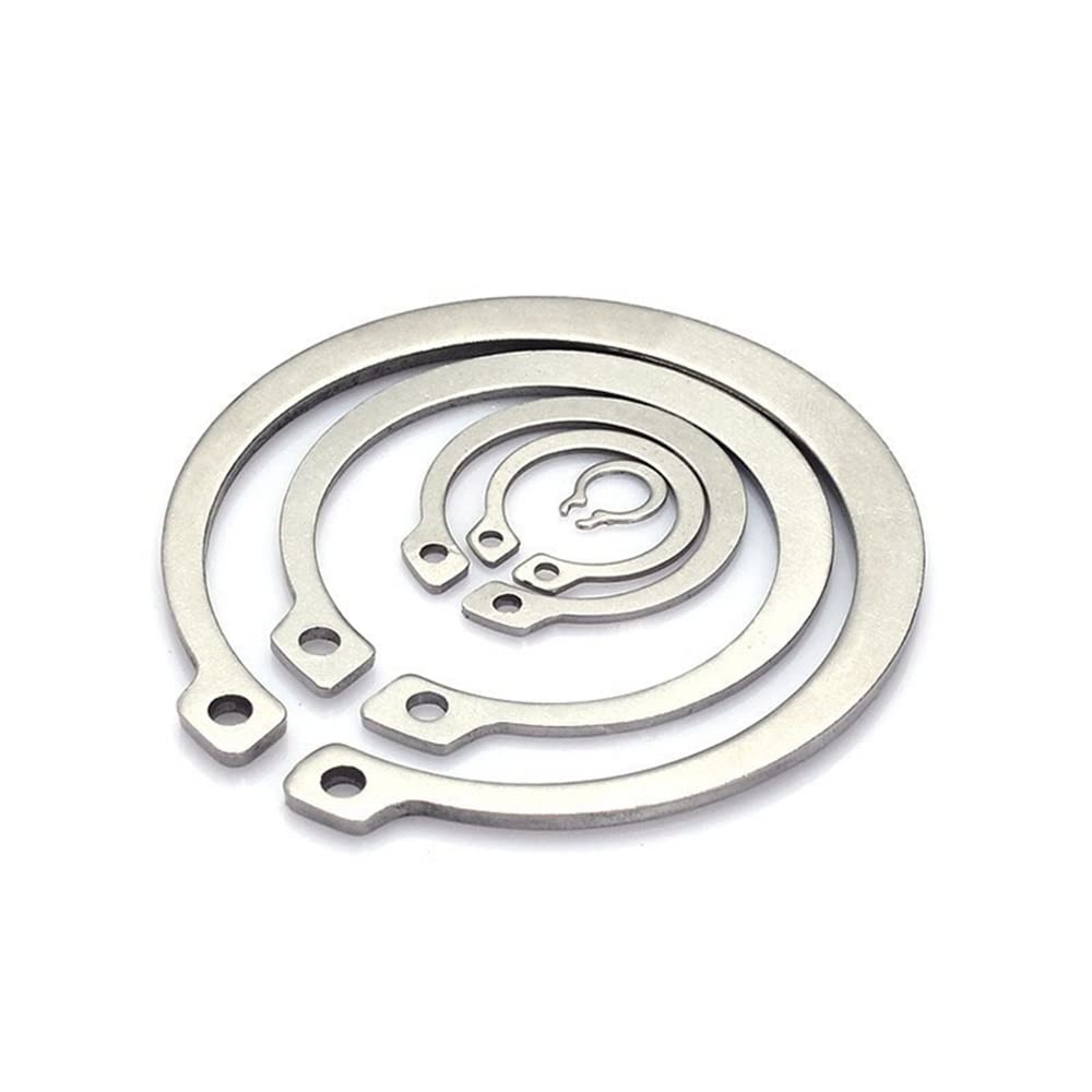 2pcs 90mm,External Circlips C-Clip Retaining Shaft Snap Rings 304 Stainless Steel