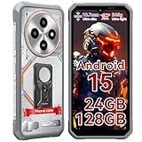 Blackview Fort 2 Rugged Phone Android 15, 10.7mm Ultra-Thin Rugged Smartphone Unlocked, 24GB + 128GB/2TB 6.56”HD+90Hz Large Dispaly, 4G T-Mobile Dual SIM IP69K Waterproof 16MP+13MP Camera, NFC/OTG/GPS