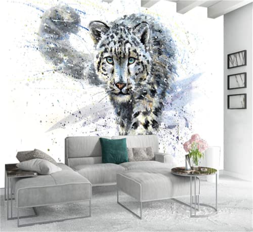 Fototapete 3D Effekt Aquarell Tiger Tapeten Vliestapete Wohnzimmer Wandbilder Wanddeko Cover