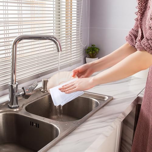 Torchons de cuisine en microfibre pour sublimation blancs multi-usages 40x61cm