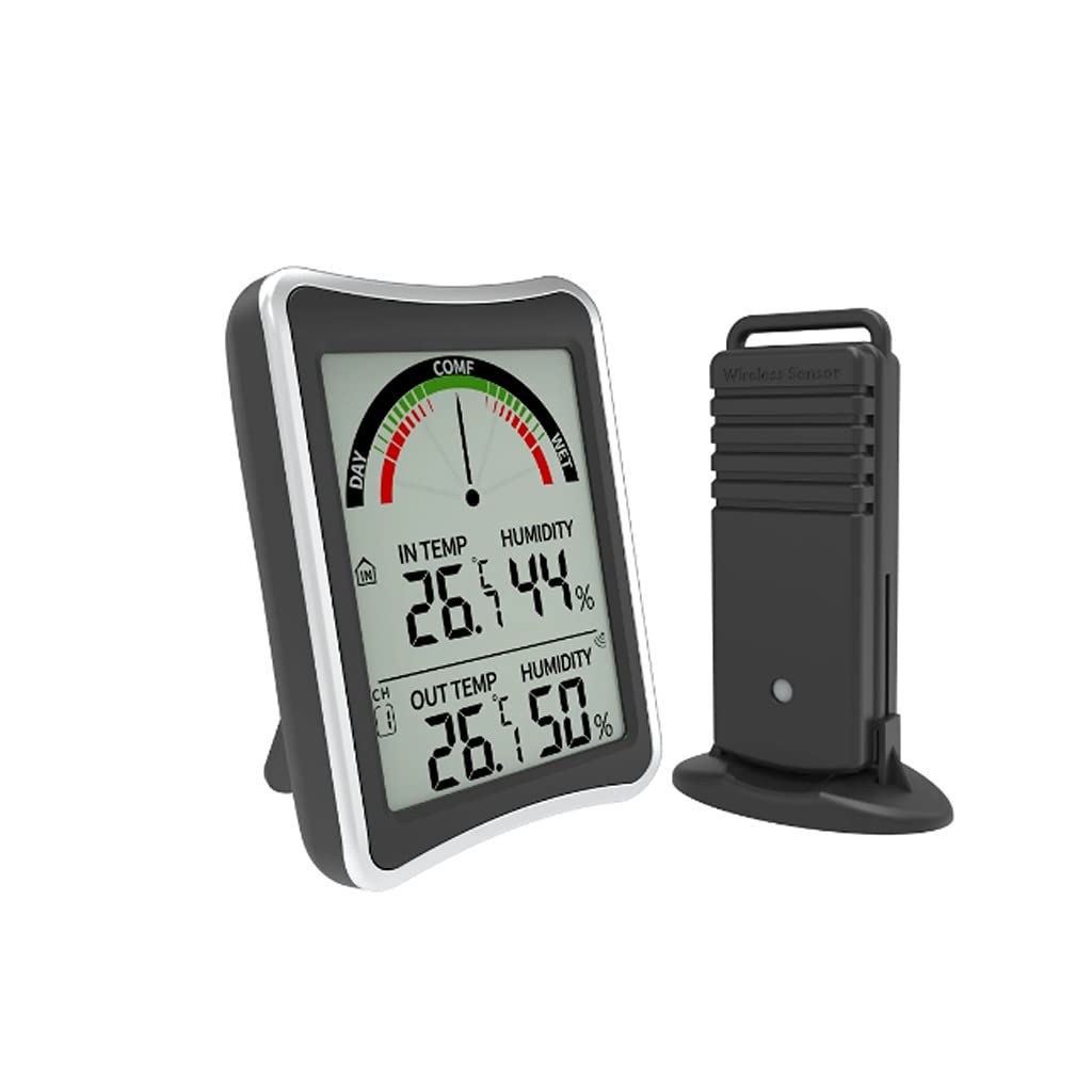 Indoor Outdoor Thermometers Large Screen LCD Thermometers Hygrometer Electronic Remote Channel Thermometers