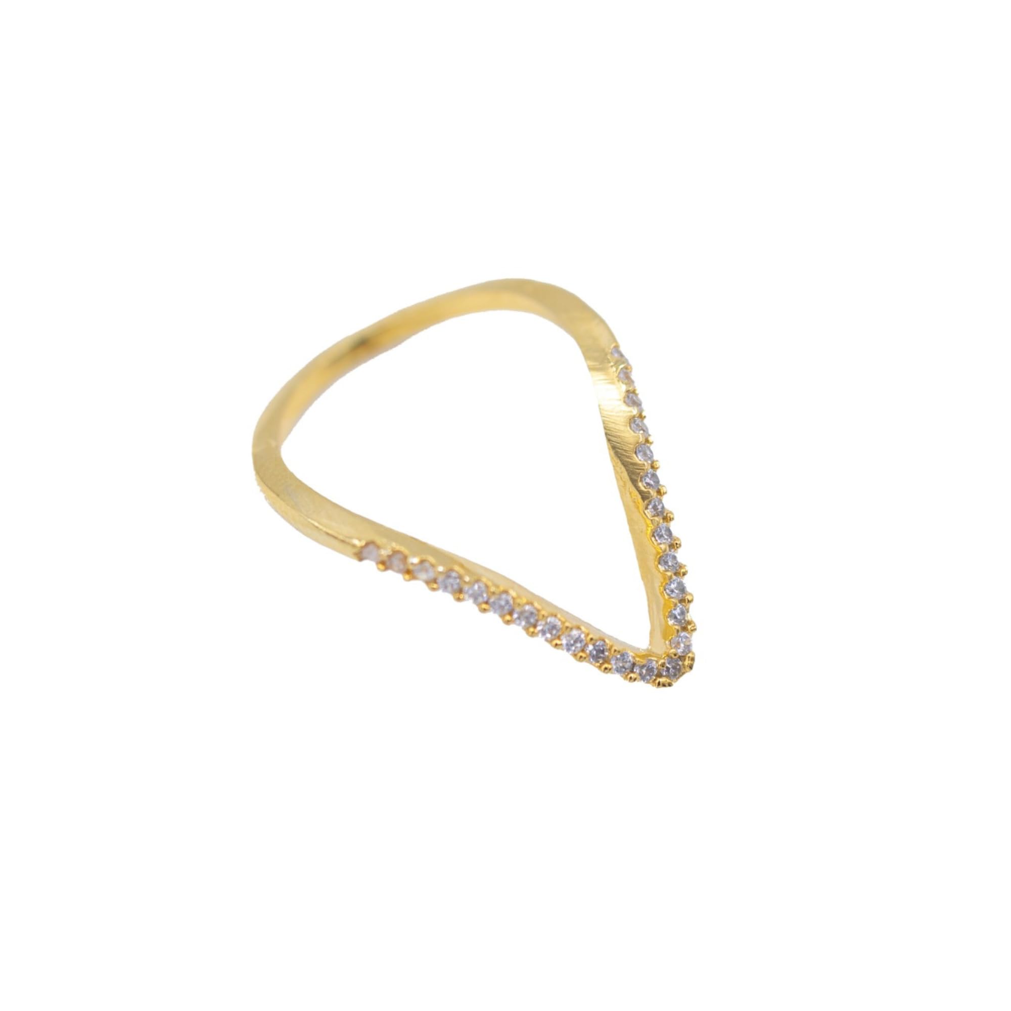 Gold Plated CZ Vanki Ring for Women and Girls – Stylish Traditional Finger Jewellery with American Diamond Stones-image-8