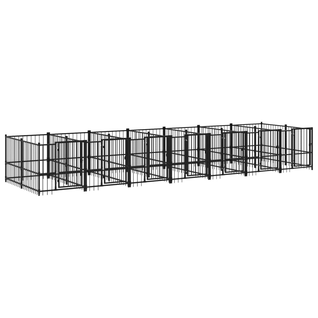Forniture per cani Cuccia per cani da esterno in acciaio 13,14 m Animali e forniture per animali domestici