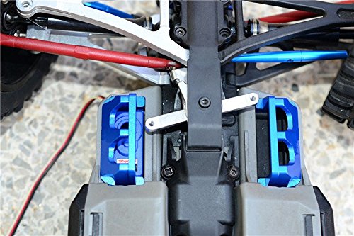 Respicefinem – Ensemble De Roulements De Direction Métal Pour Traxxas Slash 4x4 – Blocs C & Coupelles – RC 1/10 Rouge