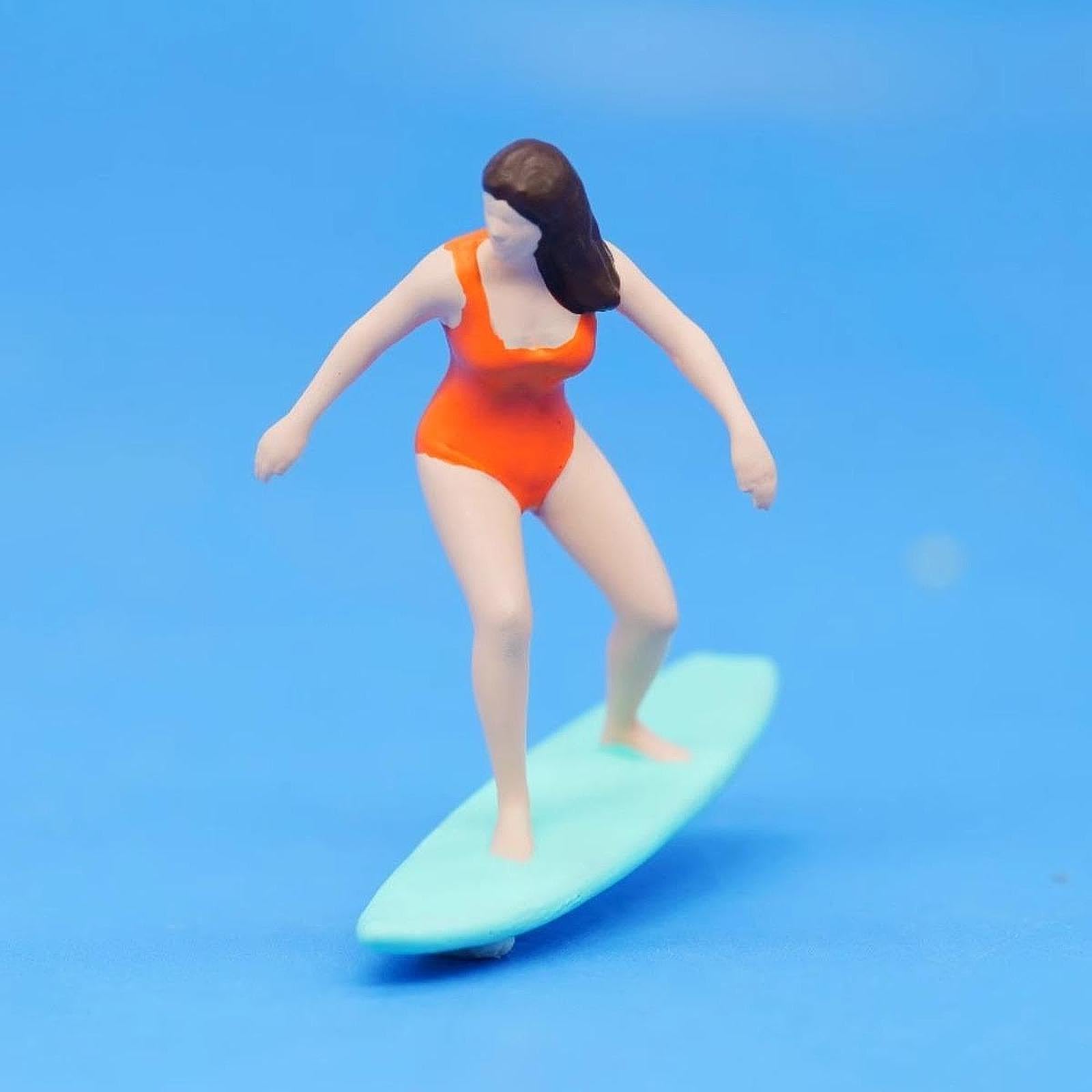 Amazon.co.jp: JWQFBC 1:64 ミニチュア サーフィン フィギュア ビーチ