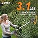 Jwdj 3.1lb Ultra Light Cordless Grass Strimmer 21V with 16 Metal Blades 2x2000mAh Batteries 6" Cut Width for Lawn and Garden Weed Control