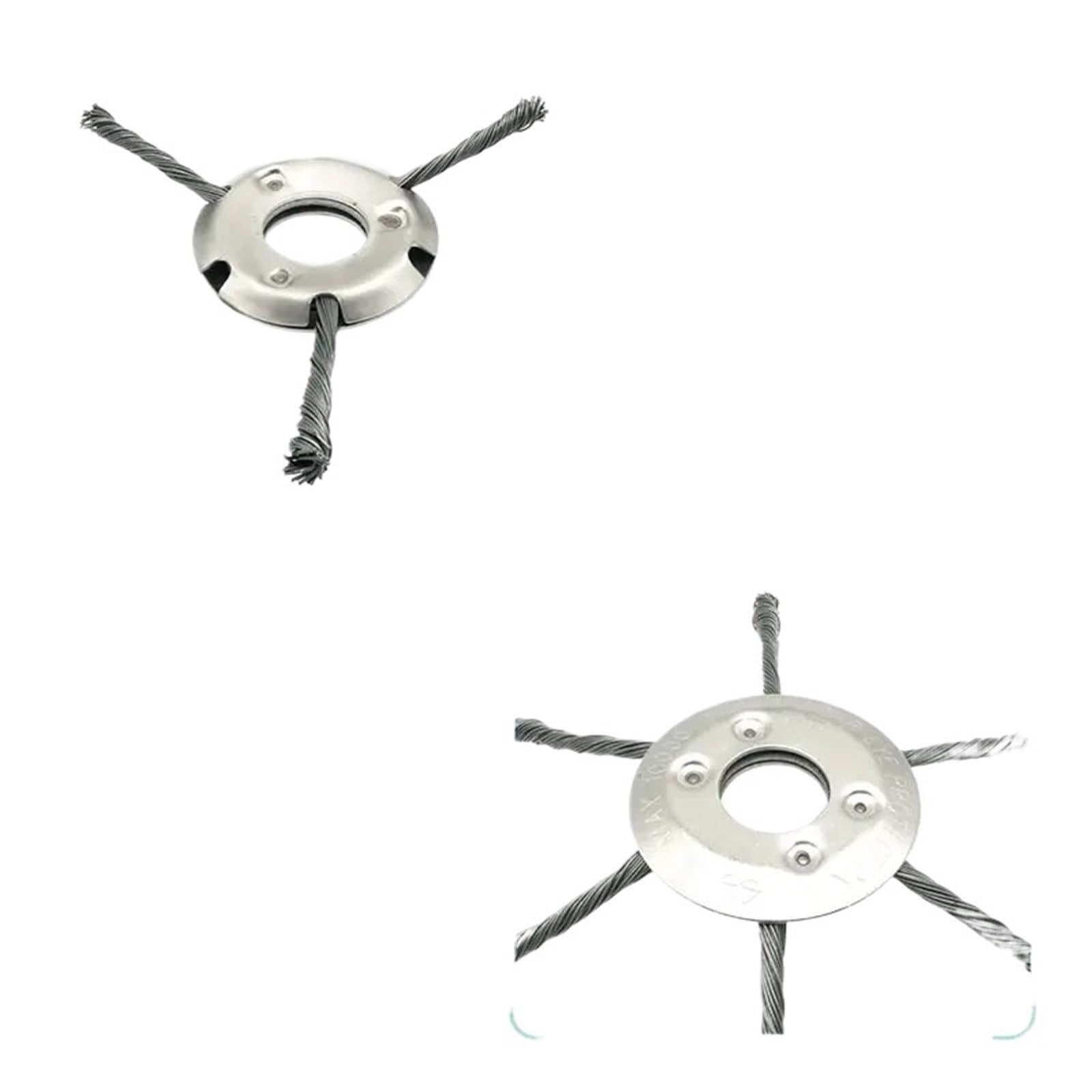 Compatibile con le testine for spazzole metalliche LUSQI | Set spazzole in filo d'acciaio for la rimozione della ruggine e del muschio dal decespugliatore a benzina(Beige)