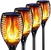 4PCs Solar Torch Lights Outdoor, 43 inch 96 LED, Waterproof Landscape Garden Pathway Light with Vivid Dancing Flickering Flames, with Auto On/Off Dusk to Dawn, for Christmas Lights Decoration