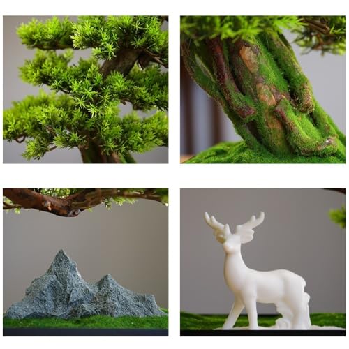 Plantas artificiales decorativas de tacto suave para vitrinas creativas 4