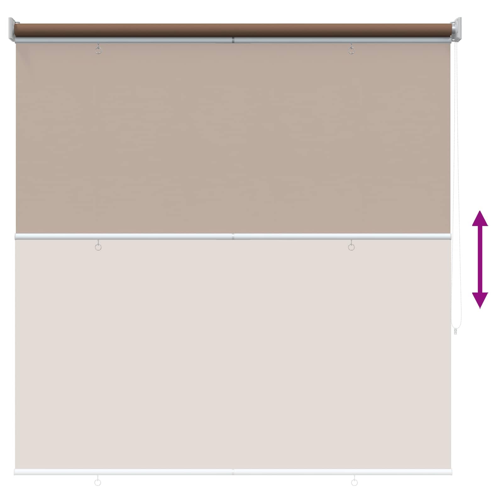Tenda avvolgibile in poliestere per parete o soffitto | Controllo termico, privacy, filtro solare, catena laterale, uso in camera o serra