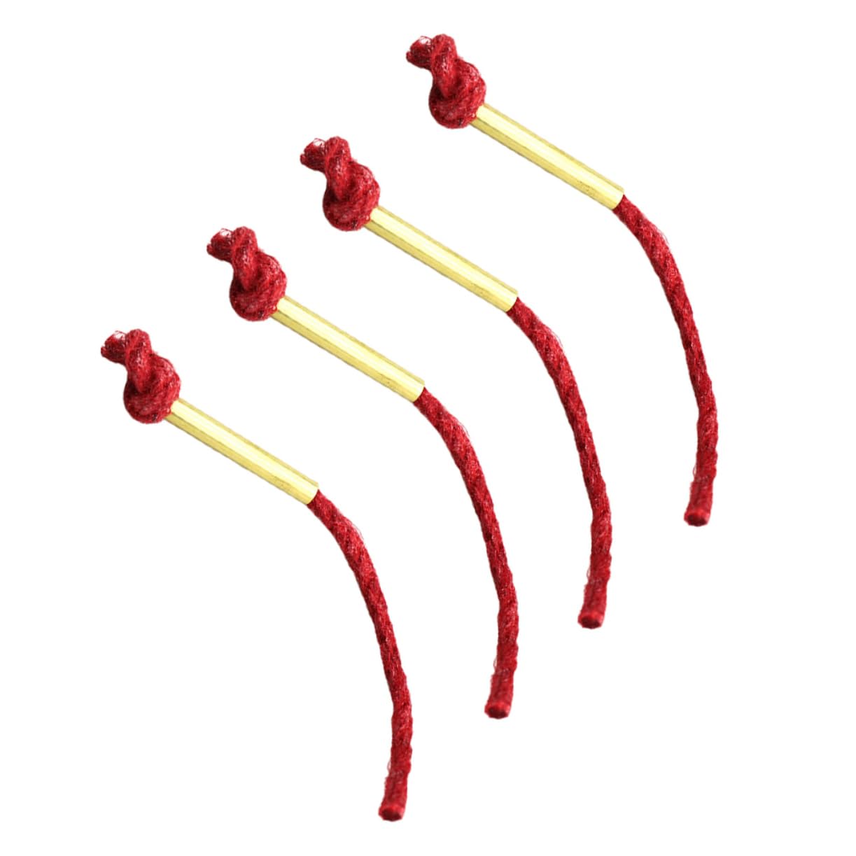 OSOLADY 4Pcs Waxed Fire Starter Jute Rope with Sleeves for Outdoor Camping Hiking BBQ Weather Resistant Flame Fire Rope Safe for Easy Use
