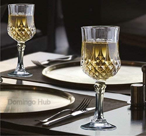 JIYAN FASHIONS | Stemless Wine Glass 160 ML, Set of 2 Red & White Wine Glasses for Party, Long Stem 10.5 oz Whiskey Glass Hand Blown Crystal - Unique Housewarming Gifts Lead-Free, Wine Accessories 2