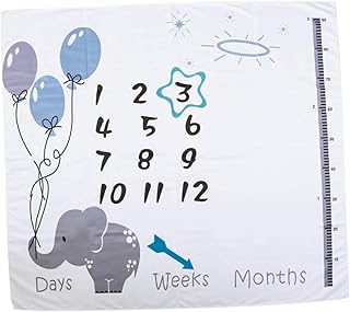 SAFIGLE 1 Conjunto De Cobertores De Marcos Cobertores De Meninos Cobertores De Recém-Nascidos Cobertores De Memória Cobertor De Marcos Infantis Cobertor De Marcos Tapete De Foto Infantil