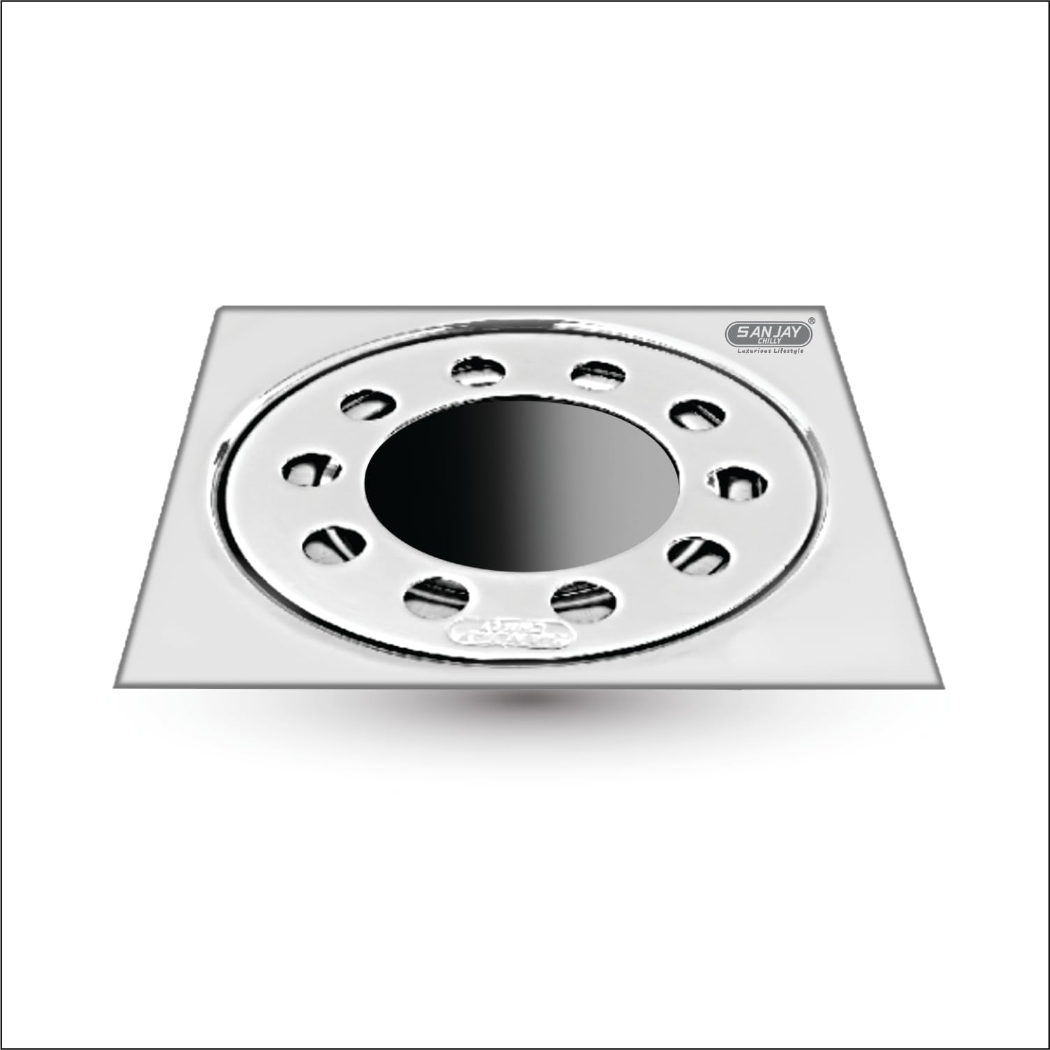 Sanjay Chilly Floor Drainer Square Gypsy (3 x 3 INCH) Floor Drain Jali Trap 304 Grade Stainless Steel Kitchen Floor Trap Jali Anti Cockroach & Insects Long Lasting for Bathroom
