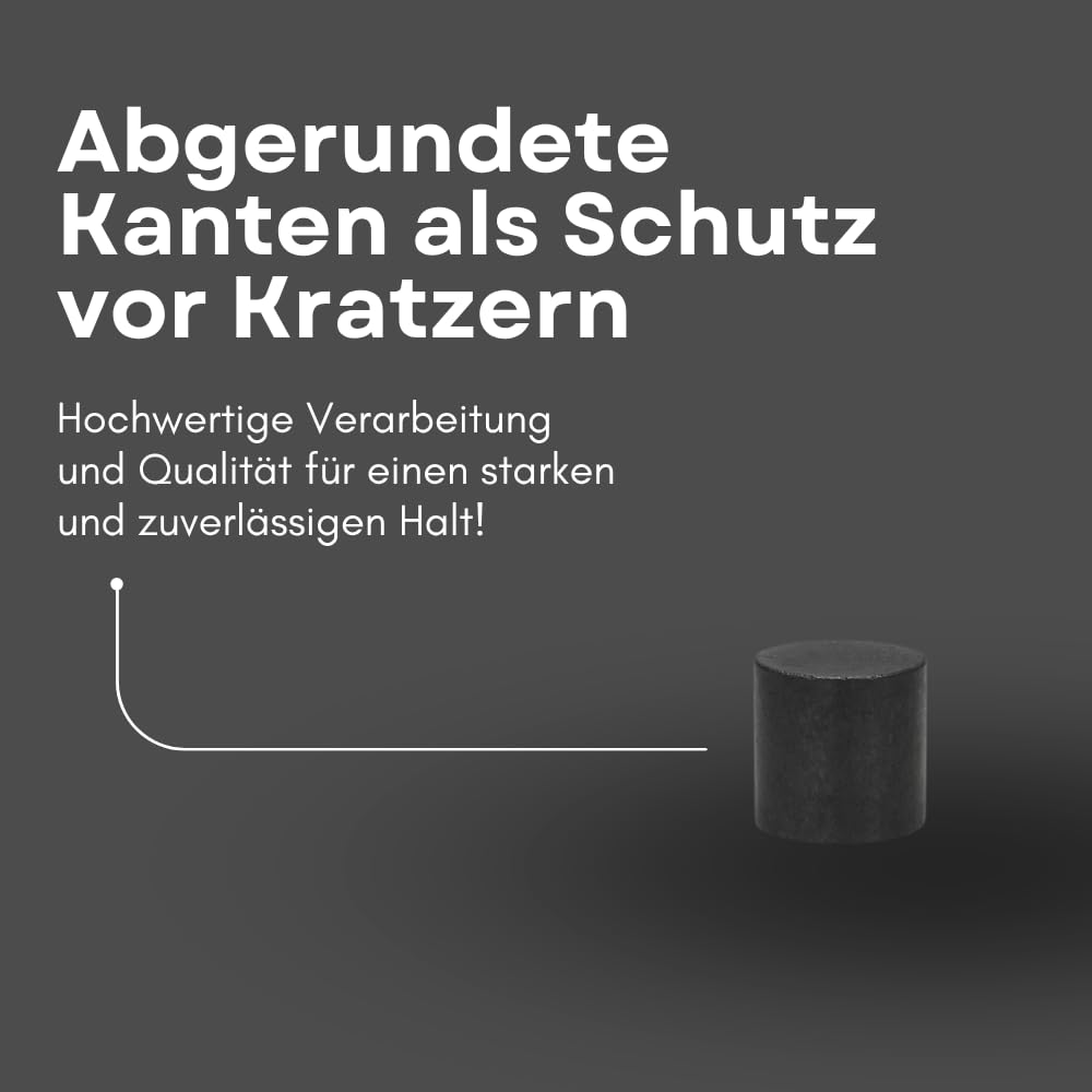 STRONG MAGNETS Ferrit- Scheibenmagnet - Extra stark - 10 mm Ø - 10 mm Höhe - 500 Stück - Industrielle Anwendung, Werkstatt oder Büro