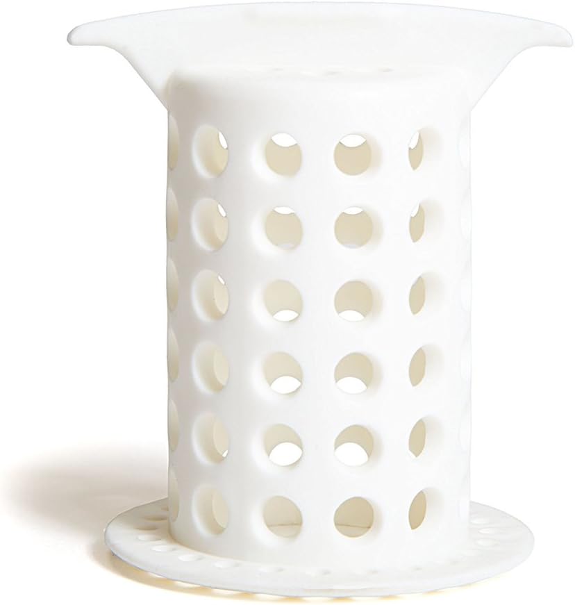 ShowerShroom Revolutionary 2" Stand-up Shower Stall Drain Protector Hair Catcher/Strainer 2", White