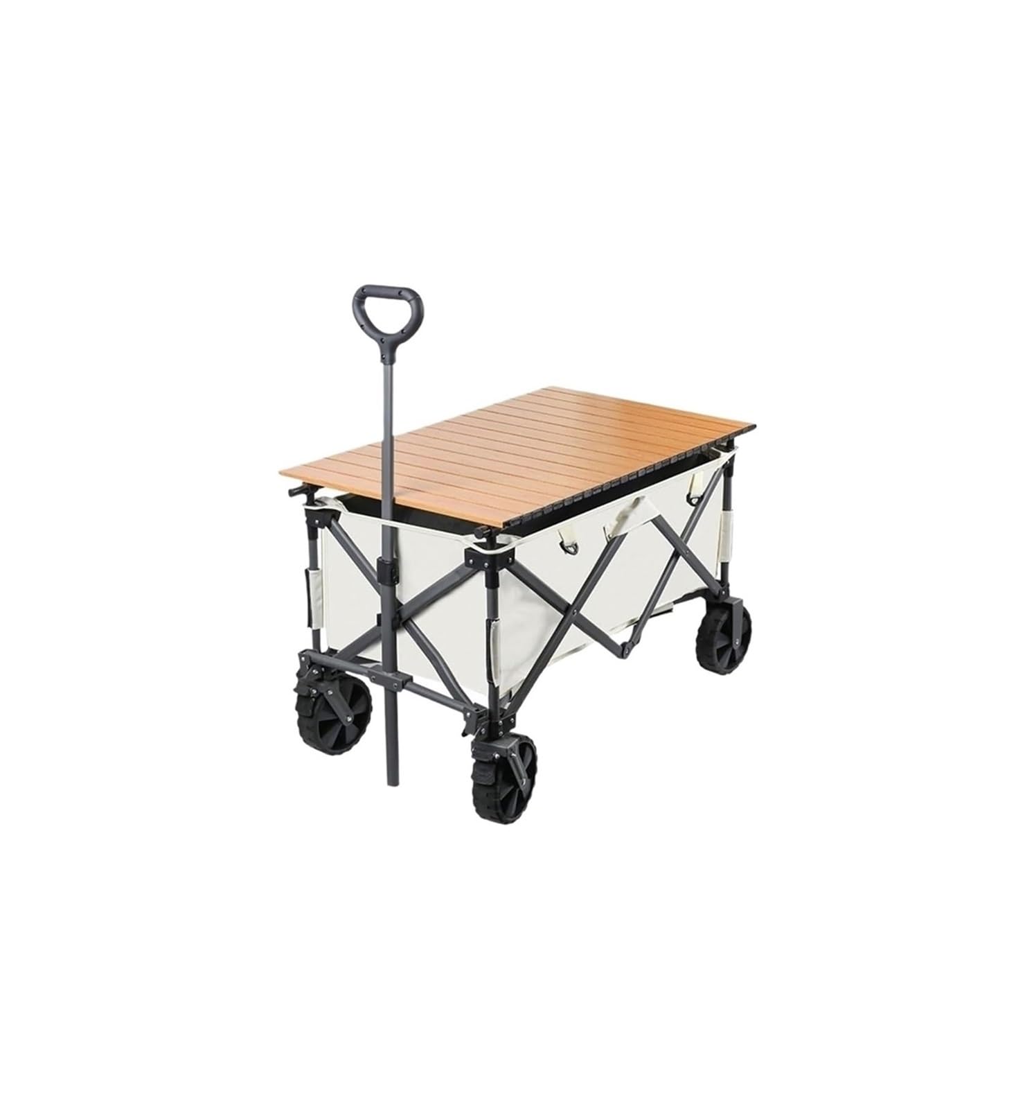 Fgjsfhrdtu Black Foldable Portable Tool Trolley, Outdoor Picnic Camping Shopping Cart(,A)